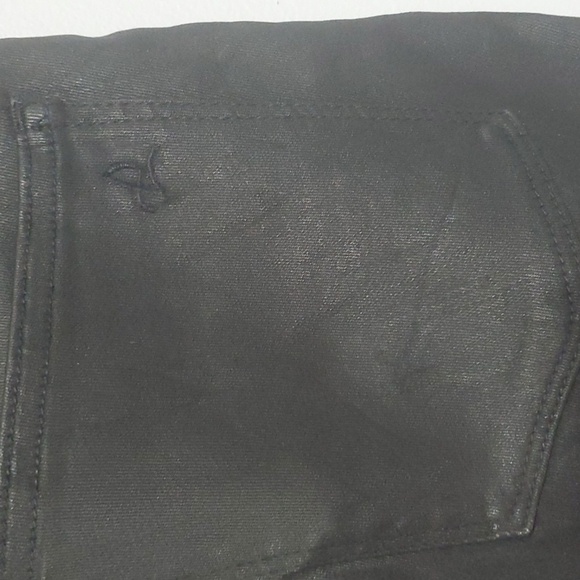 DL1961 pants womens size 27 4 black zipper accents double button cropped skinny - Picture 6 of 15